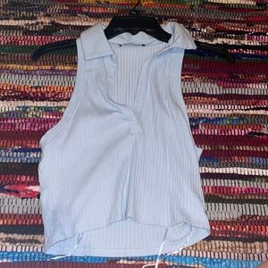 ZARA Collard Tank Top